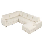 Harper & Bright Designs 115.6" U-Shape Sectional Sofa w/ Storage