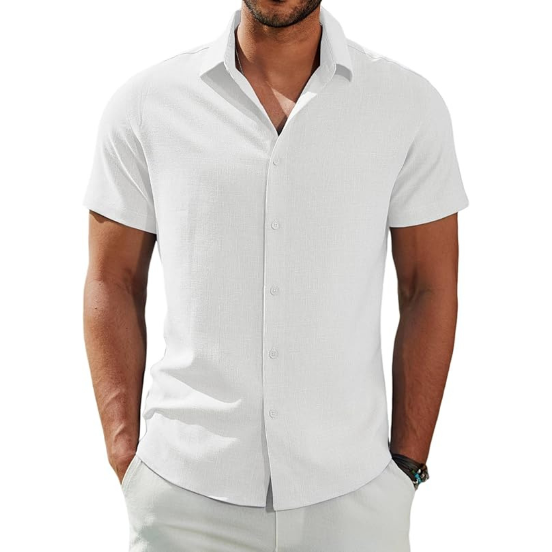 Men's Linen Short Sleeve Shirt