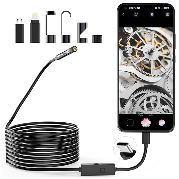 Lightswim 1920P Type C Endoscope Snake Inspection Camera