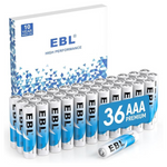 36-Count EBL 1.5V Alkaline Triple AAA Batteries Ultra Long Lasting Battery