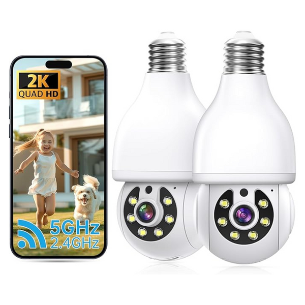 2-Pack 2 5GHz & 2.4GHz Dual Band WiFi Security Cameras
