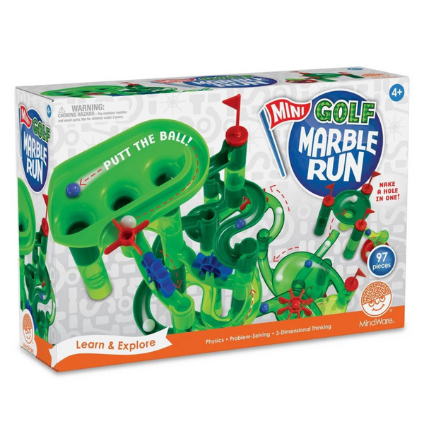 97-Piece MindWare Mini Golf Marble Run STEM Building Set [New Open Box]