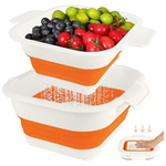 Collapsible Colander Set With Strainer Bowl