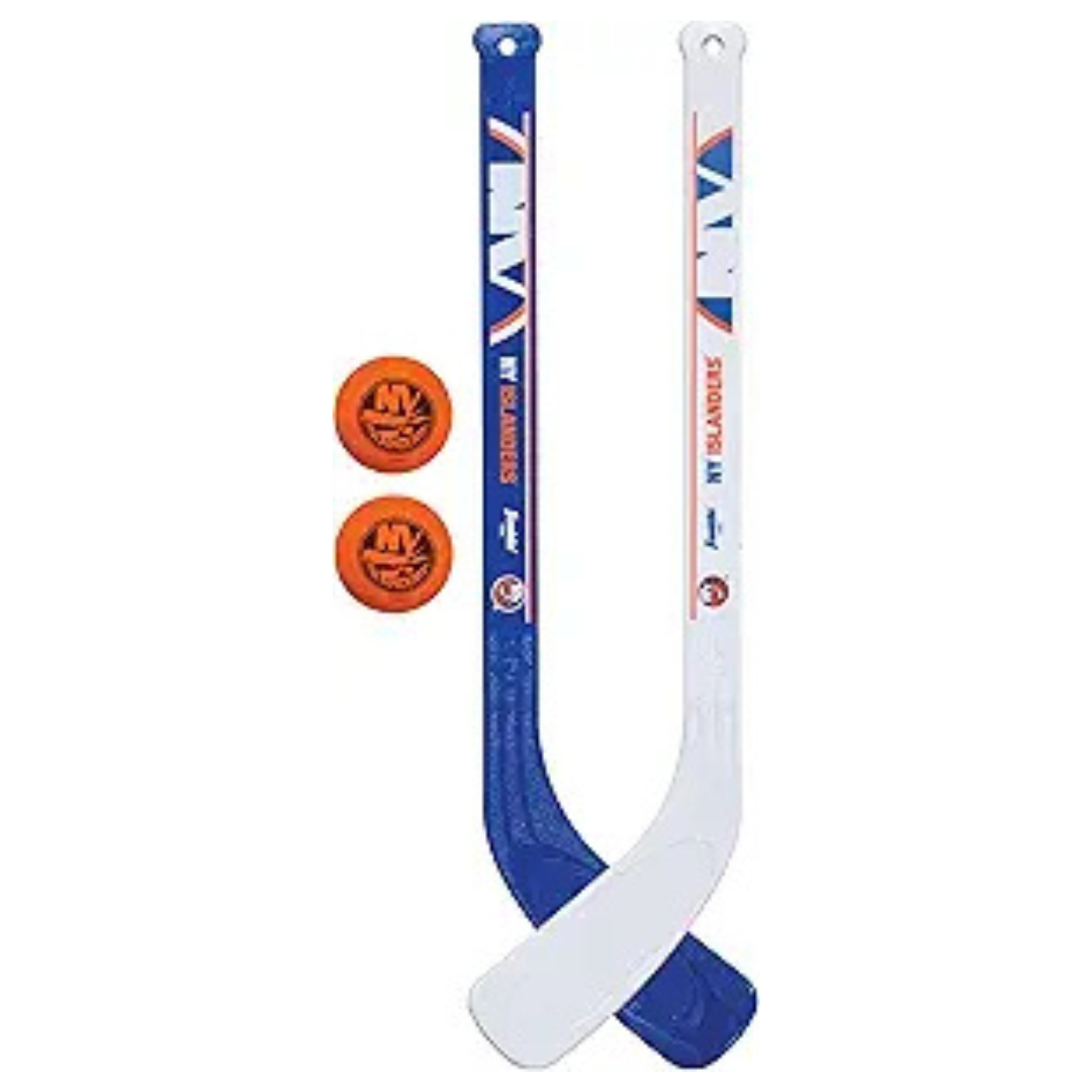 Franklin Sports NHL Team Mini Knee Hockey Set W/ 2 Sticks & Ball