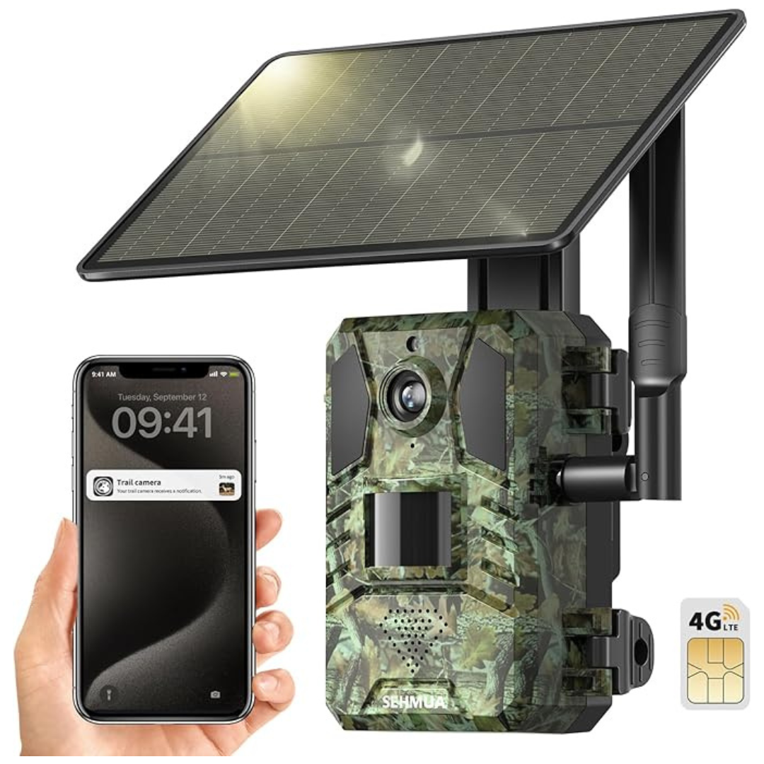 4G LTE Cellular Solar Powered Trail Camera W/ 2.7K Live Streaming