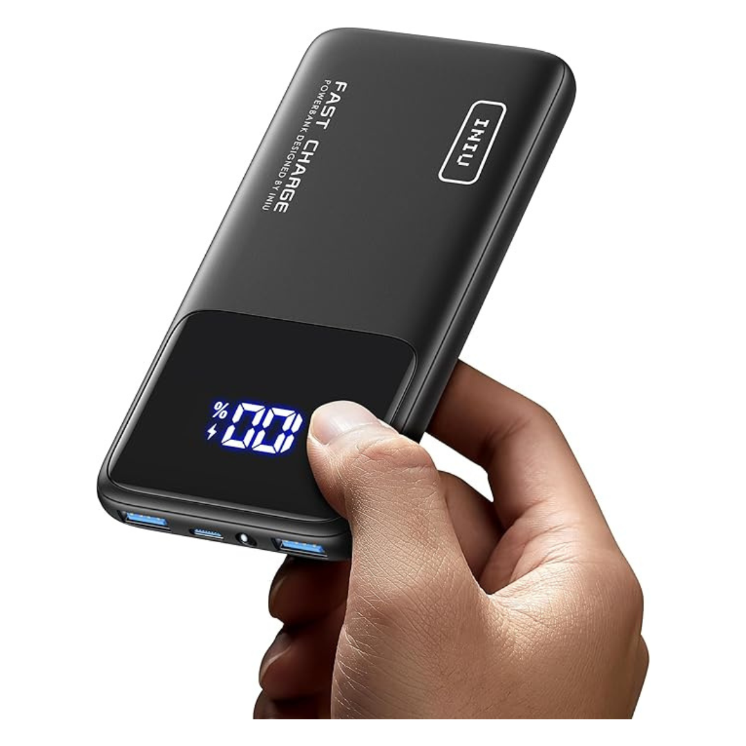 INIU 10000mAh Slimmest Fast Charging USB C Power Bank