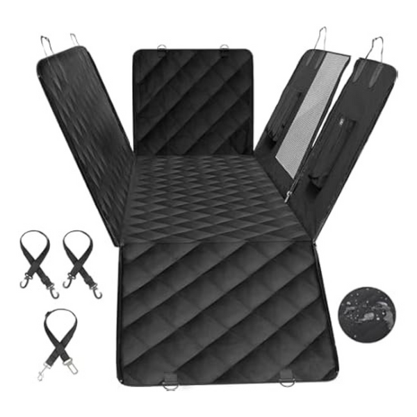 HealSmart Dog Waterproof Car Seat Cover With Mesh Window