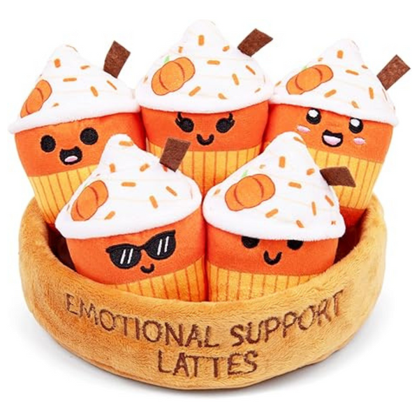 Emotional Support Lattes By Relatable 5 Fall Plushies Stuffed Animal Toy