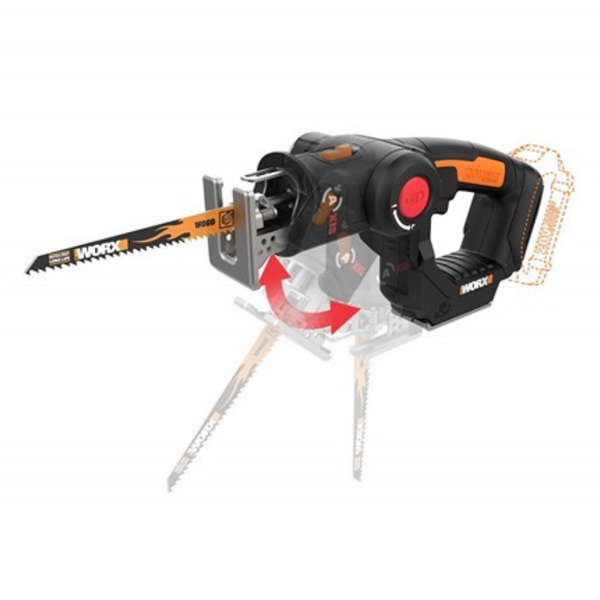 Worx WX550L.9 20V Power Share Axis Cordless Reciprocating & Jig Saw