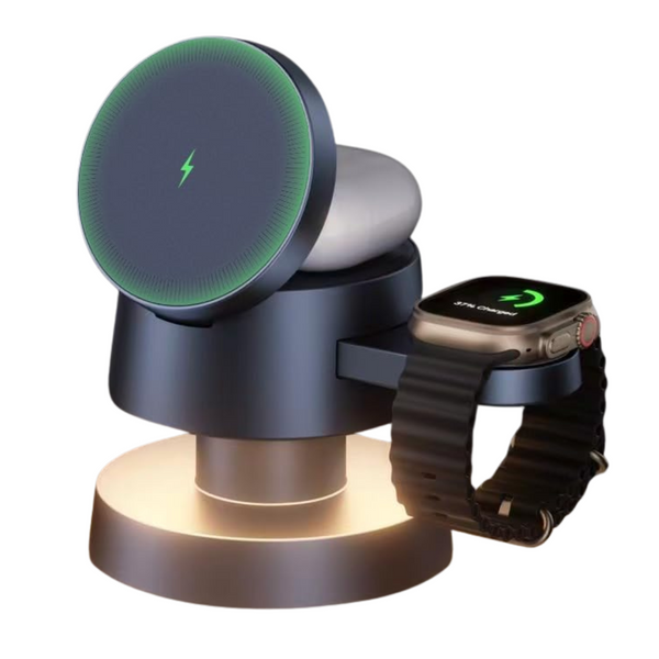 iVANKY 4-in-1 Wireless Charging Station With Night-Lamp