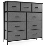 9 Storage Drawers Wide Fabric Closet Chests Organizer Tower Furniture