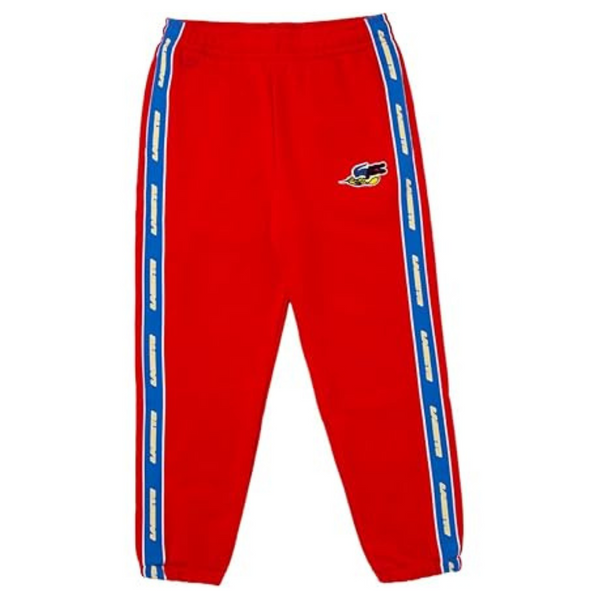 Lacoste Men's Holiday Branded Band Trackpants (Rouge)
