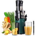 Up to 92% Juice Yield Compact Slow Masticating 3.1" Wide Chute Press Juicer