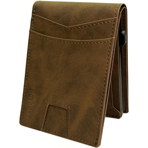 Sovirose Men's RFID Blocking Minimalist Wallet (3 colors)