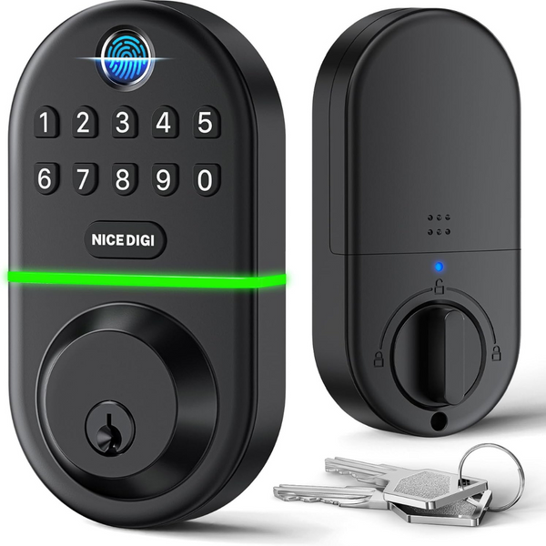 Keyless Fingerprint Keypad Smart Deadbolt Lock