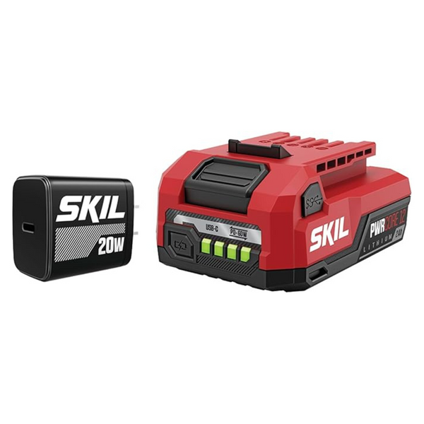Skil PWR CORE 12 12V Starter Kit w/ 2.0Ah USB-C Battery & 20W PD Charger