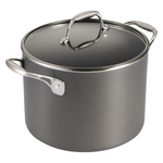 8-Qt. Tramontina Hard Anodized Non Stick Stock Pot W/ Glass Lid