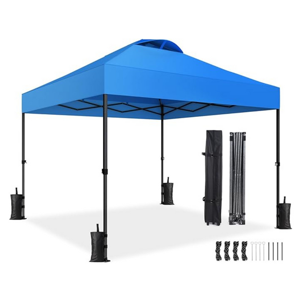 Amada 10x10ft 1-Person Setup Pop Up Canopy Tent (Various Color)