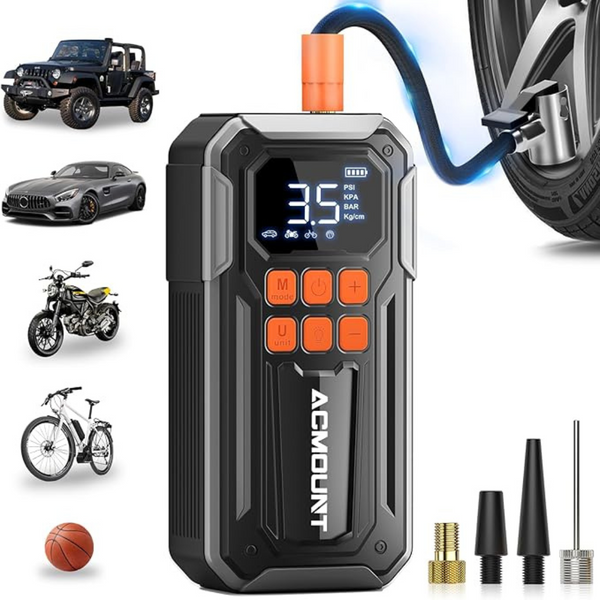 Portable Cordless 160PSI 3X Faster C30 Tire Inflator Air Compressor