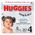 30-Count Huggies Snug & Dry Baby Diapers Size 4 (22-37 lbs)