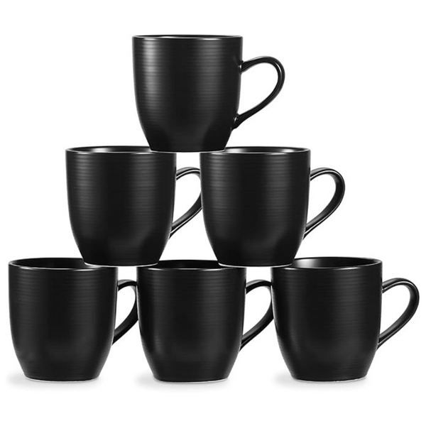 Set Of 6 16 Oz Ceramic Coffee Mug With Handle