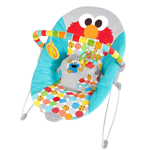 Bright Starts Sesame Street Baby Bouncer Soothing Vibrations Infant Seat