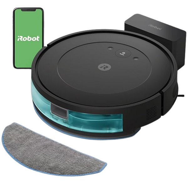iRobot Roomba Combo Robot Vacuum & Mop (Y0110), Smart Navigation Cleans In Neat Rows, Self-Charging