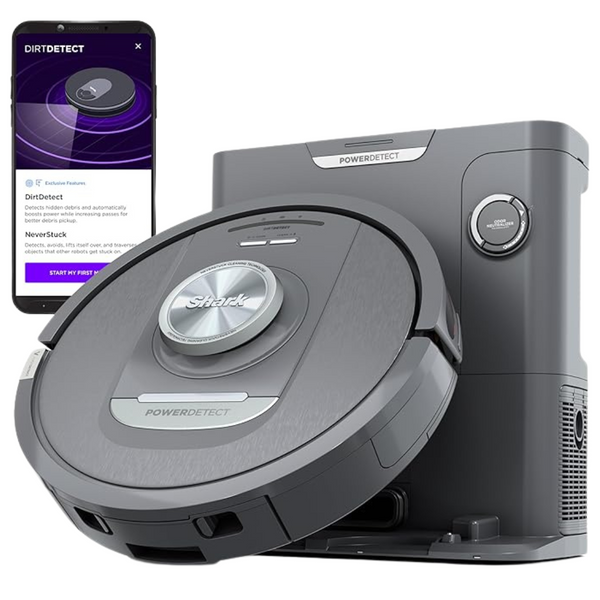 Shark PowerDetect Self-Empty Robot Vacuum With NeverStuck Technology, Auto Deep-Clean Carpets & Hardfloors