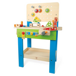 Hape Award Winning Master Workbench Kid’s Wooden Toolbench Pretend Builder Set