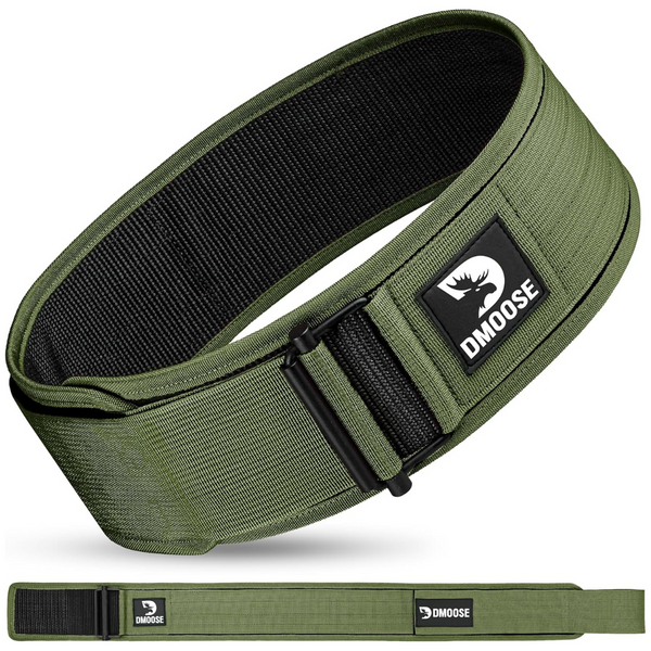 DMoose Fitness Auto Locking 4" Nylon Gym Belt With Adjustable Buckle