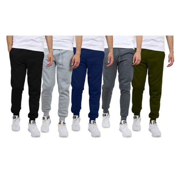 3-Pack Blue Ice Men's Fleece-Lined Classic Jogger Sweatpants (Various)