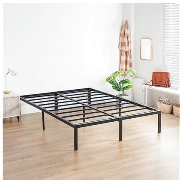 Olee Sleep 14" Queen Size Steel Slat / Non-slip Support Bed Frame