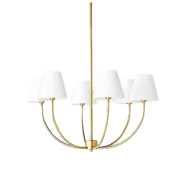 Threshold Designed With Studio McGee 6-Light Ceiling Chandelier Brass