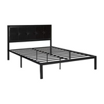 ZINUS Cherie Faux Leather Classic Platform Bed Frame (Queen)