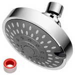 4.5 inch Fixed Shower Head With 5 Spray Settings