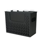 Pen + Gear Portable Black File Organizer Box With 5 Hanging Folders, Letter Size