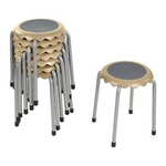 8-Piece ECR4Kids Daisy Stackable Stool Set