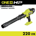 RYOBI ONE+ HP 18V Brushless Cordless 220 CFM 140 MPH Compact Blower