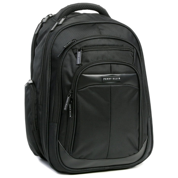 Perry Ellis M140 Business Laptop Backpack (Black)