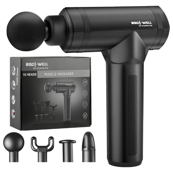Bodi-well Deep Tissue Massage Gun With Accessories