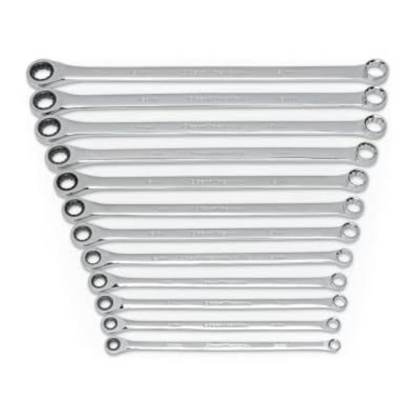 GearWrench 12-Piece Metric 12 Point XL Ratcheting Double Box Wrench Set