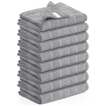 8-Pack Utopia 12" x 12" Super Absorbent Microfiber Kitchen Towels