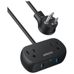 Anker 2 Outlets And 2 USB-A Charger Power Strip With 5ft Extension Cord