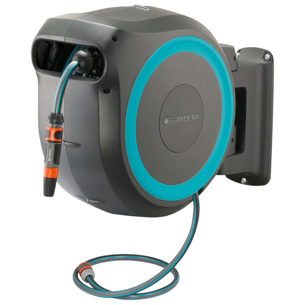 Gardena 115ft Auto Retraction Garden Reel With 110-Foot Hose