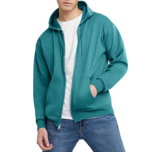 Hanes Men's EcoSmart Fleece Full-Zip Hoodie Sweatshirt (Various)