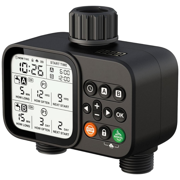 2 Zone Smart Programmable Hose Water Timer