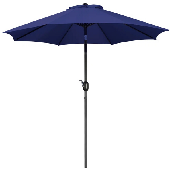 Bruton 9Ft Patio Outdoor Marke Umbrella With Crank Lift (Various Colors)