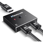 Newcare 2-In-1 Aluminum 8K HDMI 2.1 4K 120Hz HDMI Switcher Splitter