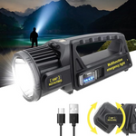 1300000 Lumens Rechargeable Led IPX6 Waterproof Solar Flashlight