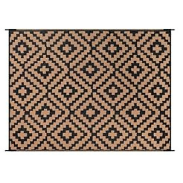 Outdoor Patio 9' x 12' Waterproof Reversible Plastic Straw Rug